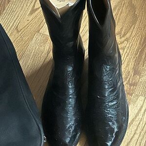 Lucchese Black Heeled Boots